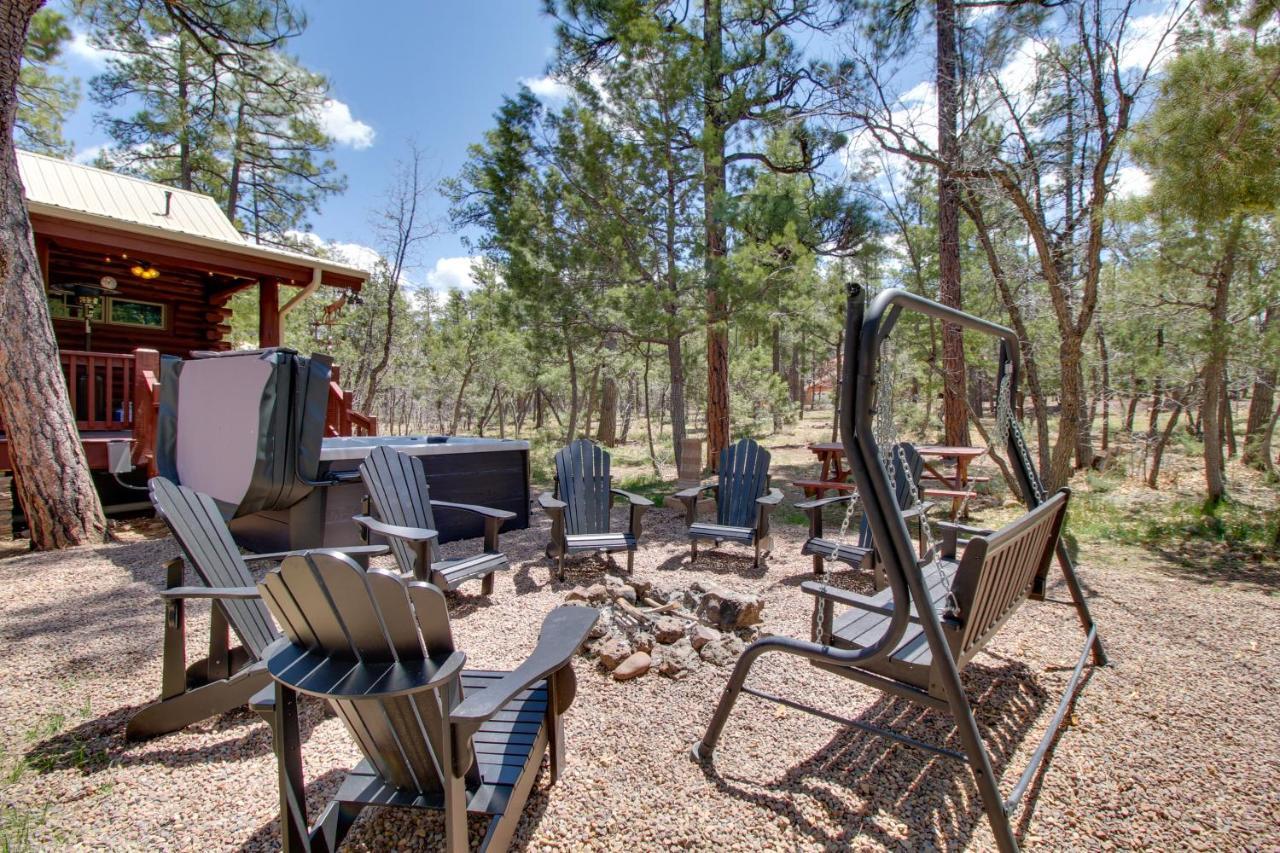 Lakeside Cabin On 2 Acres With Fire Pit And Hot Tub! Villa Pinetop-Lakeside Exterior photo