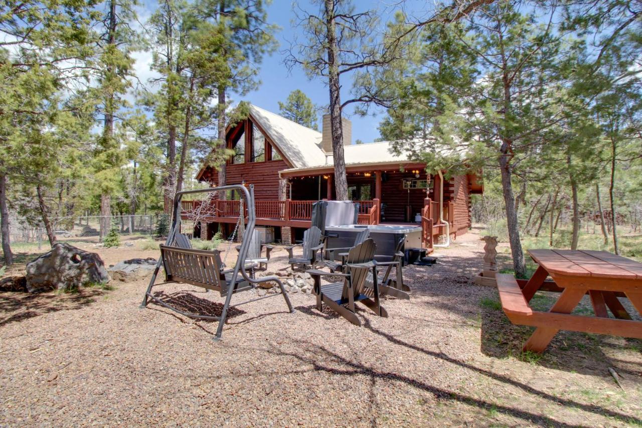 Lakeside Cabin On 2 Acres With Fire Pit And Hot Tub! Villa Pinetop-Lakeside Exterior photo