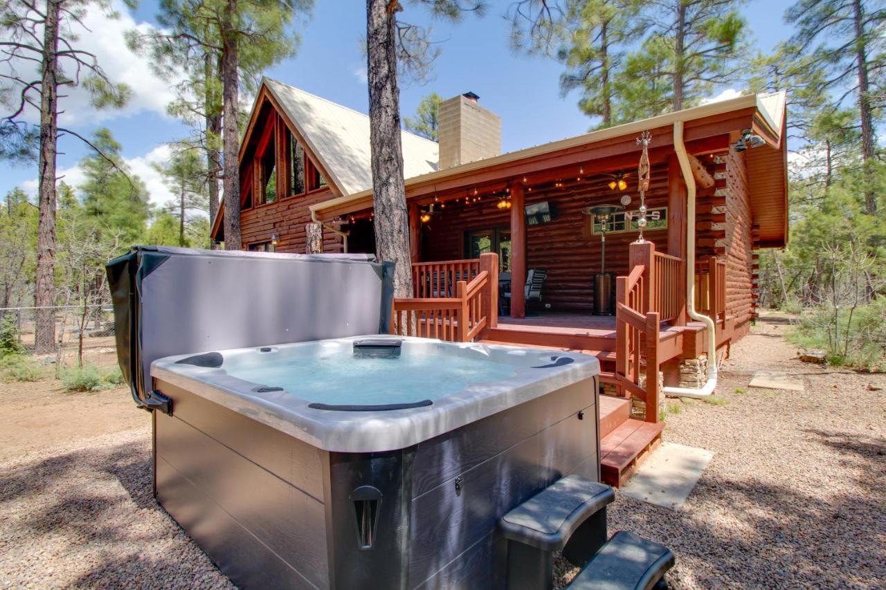 Lakeside Cabin On 2 Acres With Fire Pit And Hot Tub! Villa Pinetop-Lakeside Exterior photo